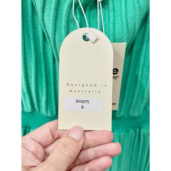 NWT Runway Scout Alexa Sleeveless Knit Midi Slip Dress Emerald Green Women's S - Picture 6 of 7